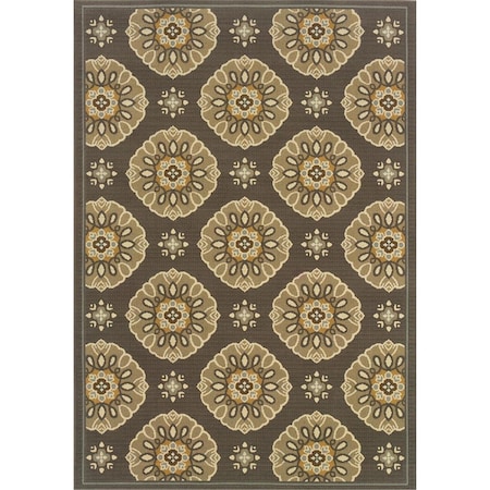 Sphinx By Oriental Weavers Oriental Weavers Bali 5863N 9x13 Rectangle - Grey/ Gold-Polypropylene B4863N259396ST